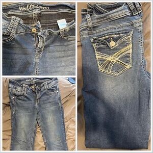 Wallflower Blue Boot Cut Jeans with Stitch Detail